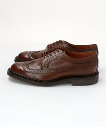 未使用　サンダース　ウイングチップ　グレインレザー　ブラック　8 ツリー付き 未使用サンダースウイングチップグレインレザーブラック8 ツリー付き