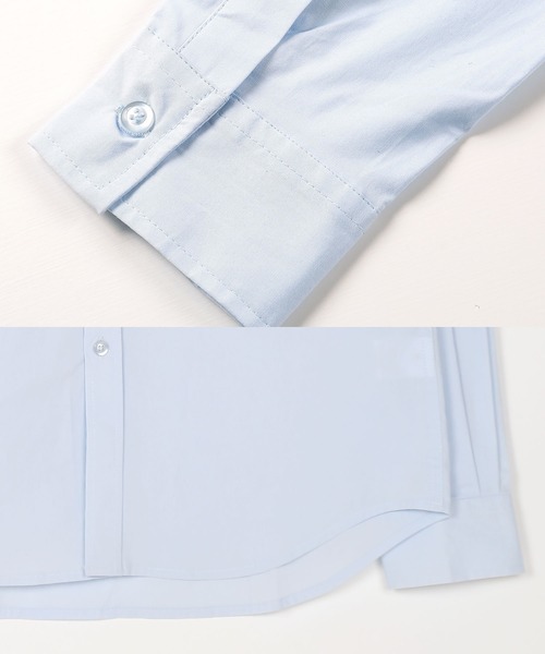 roshell（ロシェル）の「ストレッチ ブロードレギュラー 無地 長袖シャツ（シャツ/ブラウス・メンズ・ブラック/ホワイト/ホワイト系その他/ライトピンク/ネイビー/ブルー系その他/ライトブルー/ブルー系その他2・SMALL/MEDIUM/LARGE/X-LARGE）」の14枚目の写真