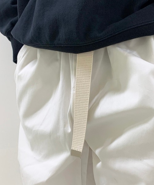 SPINNS（スピンズ）の「シンプルロングガチャベルト/安心日本製/しっかり素材で長く使える（ベルト・メンズ・ホワイト/ブラック/ダークグリーン/ベージュ/ブラウン/アイボリー/イエロー/オレンジ/ブルー・ONESIZE）」の17枚目の写真