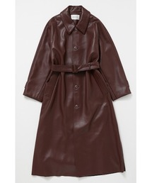 MOUSSY | F/LEATHER BAL COLLAR コート(ステンカラーコート)