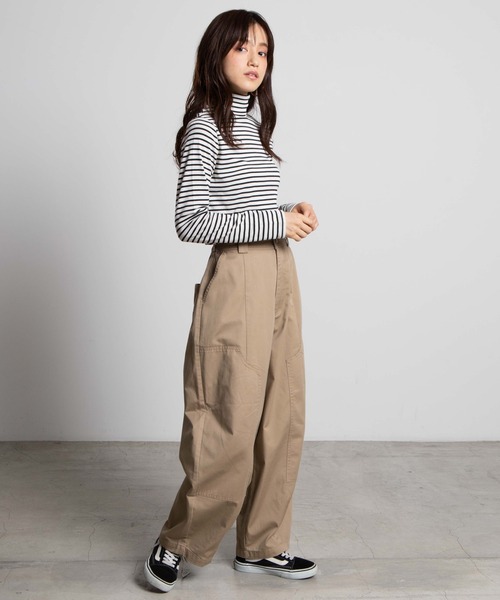 WEGO(ウィゴー)の「WEGO/ボーダータートルネックロンT(Tシャツ/カットソー・レディース・ホワイト系その他5/ブラック系その他5・FREE)」の8枚目の写真