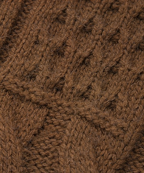 Fano Studios(ファノ ストゥディオズ)の「【Fano Studios】Cable knit vest FD20S033(ベスト・レディース・ブラウン・S/M/L)」の17枚目の写真