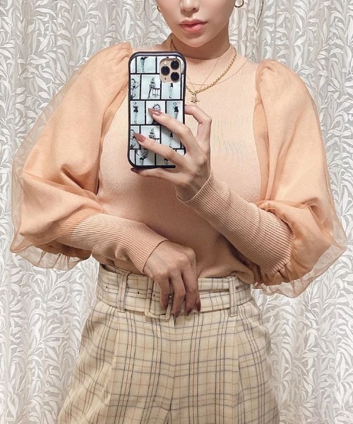 eimy istoire（エイミーイストワール）の「スリーブチュールニット  