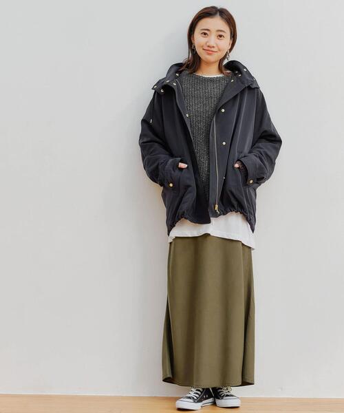 green label relaxing(グリーンレーベルリラクシング)の「SC リヨセル ツイル ナロー スカート(スカート・レディース・ブラック/オリーブ/レッド/ベージュ・38/36)」の19枚目の写真
