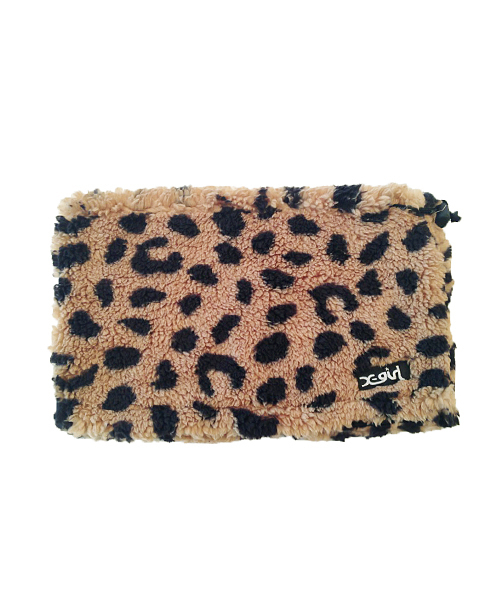 X-girl Stages（エックスガールステージス）の「FLUFFY NECK WARMER（ネックウォーマー/スヌード・キッズ・ブラック/ベージュ/ピンク/パープル・ONE SIZE）」の3枚目の写真