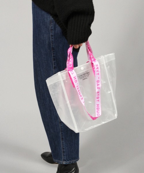 LAKOLE(ラコレ)の「TOUGH BAG(S) / LAKOLE(エコバッグ/サブバッグ・レディース・ブラック/ピンク/グリーン/ホワイト/カーキ/ダークブルー・FREE)」の6枚目の写真