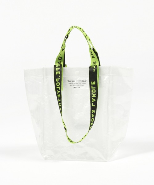 LAKOLE(ラコレ)の「TOUGH BAG(S) / LAKOLE(エコバッグ/サブバッグ・レディース・ブラック/ピンク/グリーン/ホワイト/カーキ/ダークブルー・FREE)」の4枚目の写真