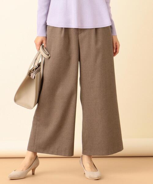 ANY SIS(エニィスィス)の「【洗える】ヘリンボン ワイドパンツ(その他パンツ・レディース・ブラック系/ダークブラウン系・3/1/2)」の2枚目の写真
