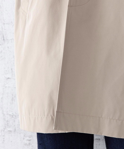 OUTDOOR PRODUCTS APPAREL(アウトドアプロダクツアパレル)の「【着るバッグシリーズ】7ポケットステンカラーコート ビジネスシーンにもおすすめ 襟裏ワンポイントブランドロゴ(ステンカラーコート・メンズ・オリーブ/ブラック/ベージュ・MEDIUM/X-LARGE/LARGE)」の16枚目の写真