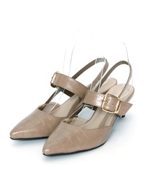 VIVIAN | ポインテッドトゥバックルベルトバックストラップパンプス(パンプス)