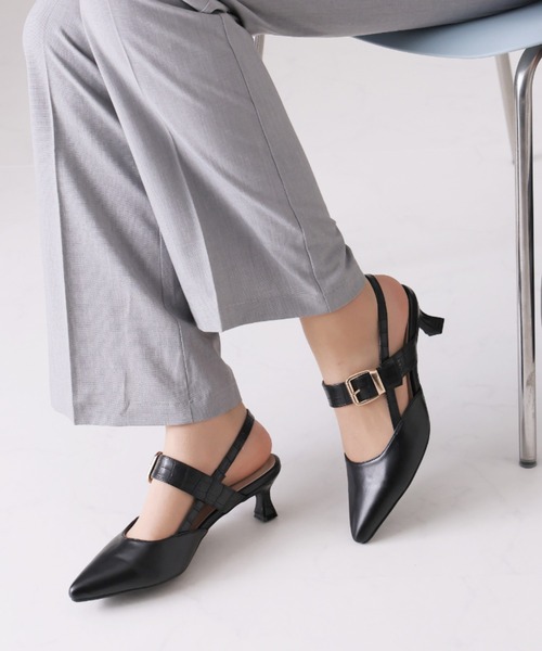 Nine West ポインテッドトゥ スリングバック ドレス パンプス Nine West ポインテッドトゥ スリングバック ドレス パンプス
