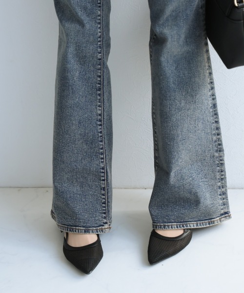 VIVIAN（ヴィヴィアン）の「ポインテッドトゥスリングバックパンプス（パンプス・レディース・クリアブラック/E/ストーン/トリコロール/ナチュラル/ブラック/アイボリー・M/S/L/LL）」の12枚目の写真