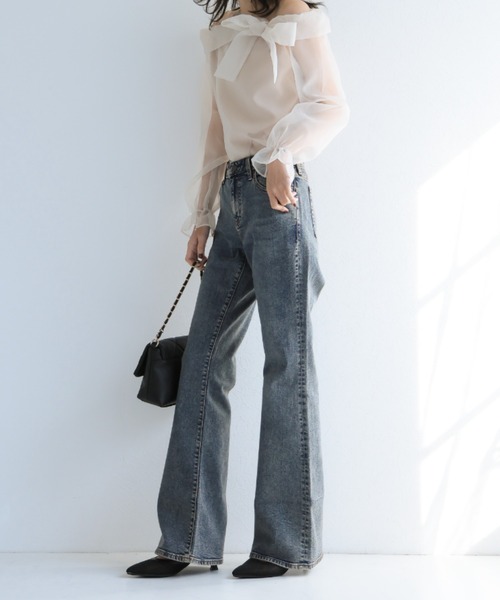 VIVIAN（ヴィヴィアン）の「ポインテッドトゥスリングバックパンプス（パンプス・レディース・クリアブラック/E/ストーン/トリコロール/ナチュラル/ブラック/アイボリー・M/S/L/LL）」の15枚目の写真