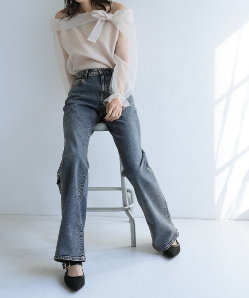 VIVIAN（ヴィヴィアン）の「ポインテッドトゥスリングバックパンプス（パンプス・レディース・クリアブラック/E/ストーン/トリコロール/ナチュラル/ブラック/アイボリー・M/S/L/LL）」の13枚目の写真