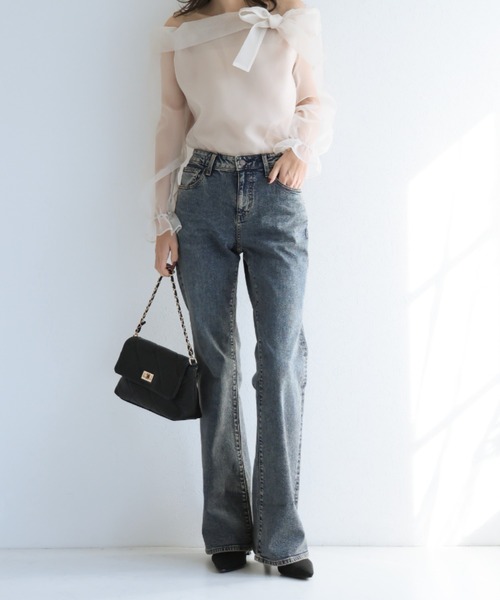 VIVIAN（ヴィヴィアン）の「ポインテッドトゥスリングバックパンプス（パンプス・レディース・クリアブラック/E/ストーン/トリコロール/ナチュラル/ブラック/アイボリー・M/S/L/LL）」の14枚目の写真