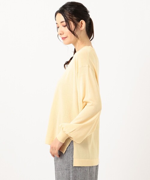 ANY(エニィ)の「【LEE3月号掲載商品】シアーニット プルオーバー(ニット/セーター・レディース・ブルー系/グリーン系/ライトグレー系/イエロー系・F)」の11枚目の写真