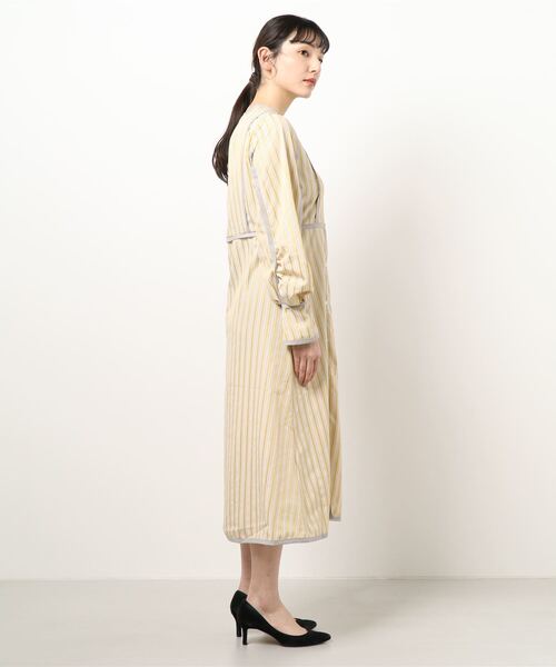 cepo(セポ)の「キャンディスリーブ ストライプシャツワンピース(シャツワンピース・レディース・オレンジ/イエロー・M)」の5枚目の写真