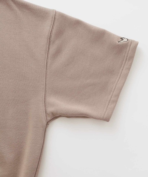 Mark Gonzales（マーク・ゴンザレス）の「【セットアップ】Mark Gonzales/マークゴンザレス MONO-MART別注 エフォートレス ラウンジセットアップ /ロゴ刺繍 オーバーサイズプルオーバー半袖スウェット＆ハーフスウェットパンツ ワンマイルウェア（ルームウェア/パジャマ・メンズ・ホワイト/ブラック/杢グレー/グリーン系その他/ブルー系その他/グレイッシュベージュ・M/L/XL）」の10枚目の写真