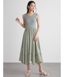 LILY BROWN | ラインニットドッキングワンピース(ワンピース)