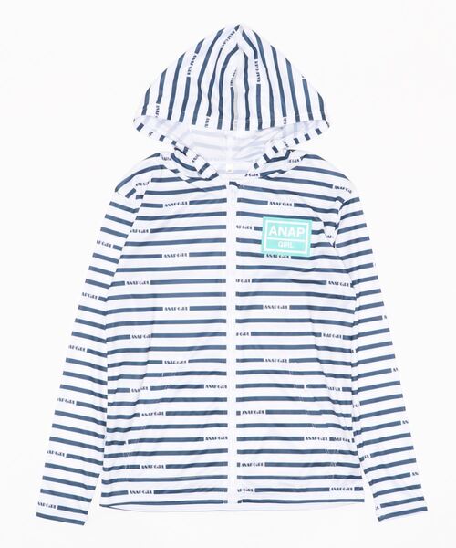 Anap Girl アナップガール の Anap Girl アナップガール キッズボーダーフード付きラッシュガード ラッシュガード Wear
