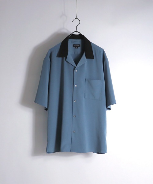 Confirm（コンファーム）の「Confirm / コンファーム PE 無地 / クレリック オープンカラーシャツK（シャツ/ブラウス・メンズ・ブラック/グレー/ブルー/グリーン/ブルー系その他・M/L）」の5枚目の写真