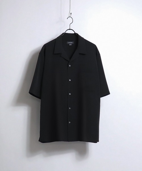 Confirm（コンファーム）の「Confirm / コンファーム PE 無地 / クレリック オープンカラーシャツK（シャツ/ブラウス・メンズ・ブラック/グレー/ブルー/グリーン/ブルー系その他・M/L）」の2枚目の写真