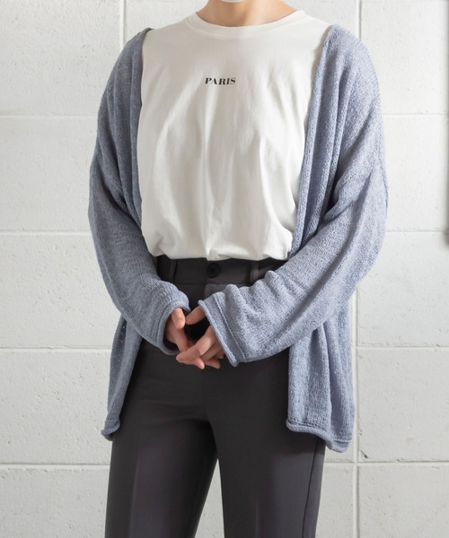 me+em select（ミームセレクト）の「PARIS logo Tee（Tシャツ/カットソー・レディース・アイボリー/ブラウン/ピンク/ミント・FREE）」の12枚目の写真