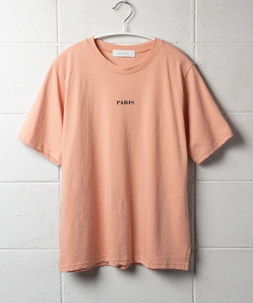 me+em select（ミームセレクト）の「PARIS logo Tee（Tシャツ/カットソー・レディース・アイボリー/ブラウン/ピンク/ミント・FREE）」の22枚目の写真