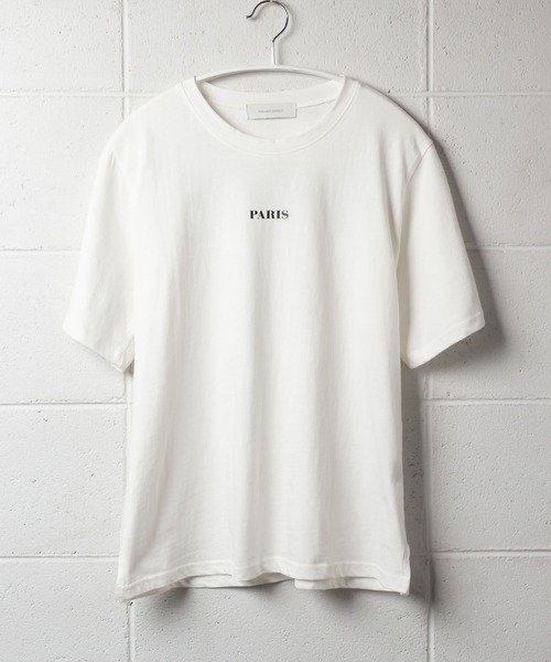 me+em select（ミームセレクト）の「PARIS logo Tee（Tシャツ/カットソー・レディース・アイボリー/ブラウン/ピンク/ミント・FREE）」の21枚目の写真