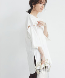 ・SUGAR SPOON　ソデボタンビックチュニック＊