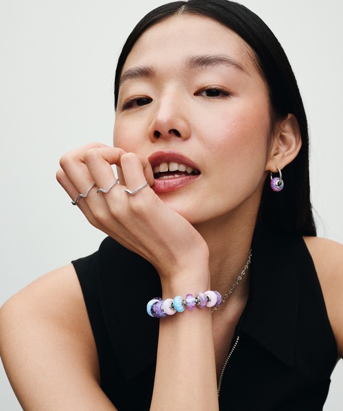 PANDORA（パンドラ）の「ウェービー ラベンダー ムラーノ グラス チャーム（チャーム・レディース・ラベンダー・FREE）」の14枚目の写真