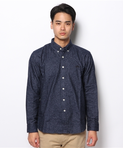 WHO'S WHO gallery（フーズフーギャラリー）の「【BOYMAN】起毛オックスシャツ（シャツ/ブラウス・メンズ・ホワイト/ブラック/ネイビー/ブルー/グリーン/ワインレッド・MEDIUM/LARGE/SMALL）」の7枚目の写真