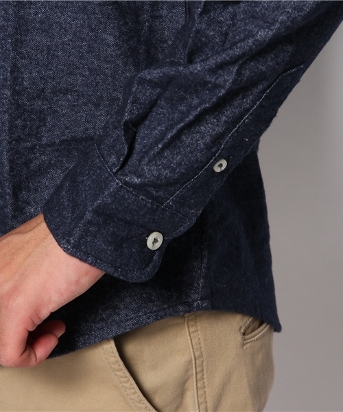 WHO'S WHO gallery（フーズフーギャラリー）の「【BOYMAN】起毛オックスシャツ（シャツ/ブラウス・メンズ・ホワイト/ブラック/ネイビー/ブルー/グリーン/ワインレッド・MEDIUM/LARGE/SMALL）」の11枚目の写真