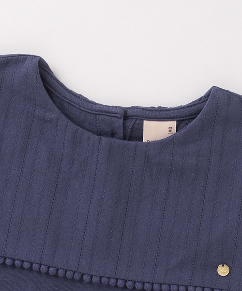 petit main(プティマイン)の「セーラー衿ノースリーブTシャツ(Tシャツ/カットソー・キッズ・キナリ/ネイビー/イエロー・110cm/80cm/100cm/130cm/120cm/90cm)」の8枚目の写真