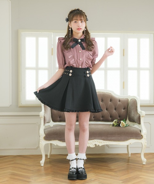 ROJITA(ロジータ)の「パール釦Vフリル半袖ブラウス(シャツ/ブラウス・レディース・ホワイト/ブラック/ピンク系その他・FREE)」の19枚目の写真