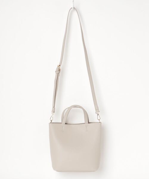 Per sist ence(パーシエンス)の「Per sist ence/パーシエンス 2WAYミニショルダーバッグ(ショルダーバッグ・レディース・ライトグレー/ブラック/シルバー/モカ/アイボリー・FREE)」の3枚目の写真