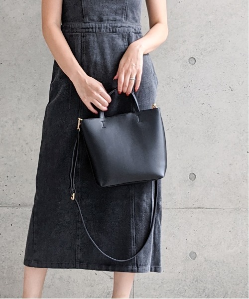 Per sist ence(パーシエンス)の「Per sist ence/パーシエンス 2WAYミニショルダーバッグ(ショルダーバッグ・レディース・ライトグレー/ブラック/シルバー/モカ/アイボリー・FREE)」の14枚目の写真