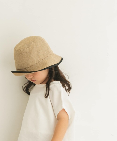 URBAN RESEARCH DOORS（アーバンリサーチドアーズ）の「ウォッシャブルUVハット(KIDS)（ハット・キッズ・ブラック/ナチュラル・ONE）」の2枚目の写真