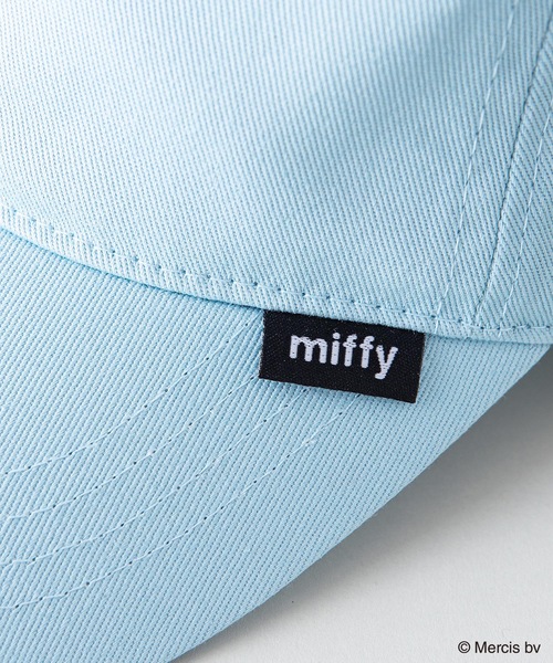 Miffy（ ミッフィー）の「【MIFFY/ミッフィー】ワンポイント刺繍 ツイルキャップ（キャップ・レディース・ホワイト/ブラック/ベージュ/サックスブルー/スミクロ/ライトベージュ・FREE）」の8枚目の写真