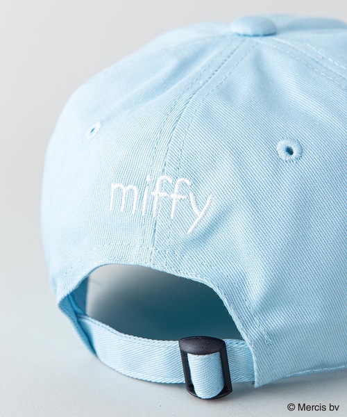 Miffy（ ミッフィー）の「【MIFFY/ミッフィー】ワンポイント刺繍 ツイルキャップ（キャップ・レディース・ホワイト/ブラック/ベージュ/サックスブルー/スミクロ/ライトベージュ・FREE）」の20枚目の写真