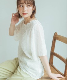 おめかしをする柄シアープルオーバー( キャミソール付き )