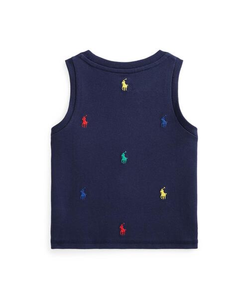 RALPH LAURENラルフローレン　タンクトップ　ビンテージ加工 レディース] 1990s ヴィンテージ ラルフローレン リネン混ニット