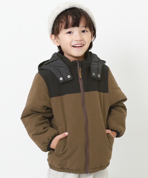 devirock(デビロック)の「洗える中綿ジャケット(ダウンジャケット/コート・キッズ・イエロー系その他/モカ/ブラック/レッド/ブルー/キャメル/パープル系その他/ブルーグレー/ベージュ/グレー系その他・80cm/100cm/120cm/130cm/140cm/150cm/110cm/160cm/90cm)」の4枚目の写真