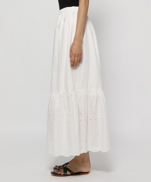 studio CLIP(スタディオクリップ)の「ナチュラルレーススカート(スカート・レディース・ブラック/オフホワイト・FREE)」の9枚目の写真