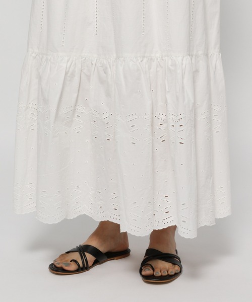 studio CLIP(スタディオクリップ)の「ナチュラルレーススカート(スカート・レディース・ブラック/オフホワイト・FREE)」の12枚目の写真