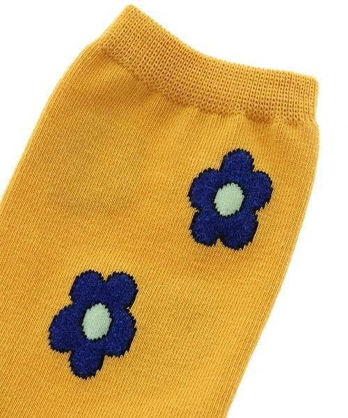 Candy Stripper(キャンディストリッパー)の「FLORAL SOCKS(ソックス/靴下・レディース・ブラック/ライトブルー/イエロー・FREE)」の7枚目の写真