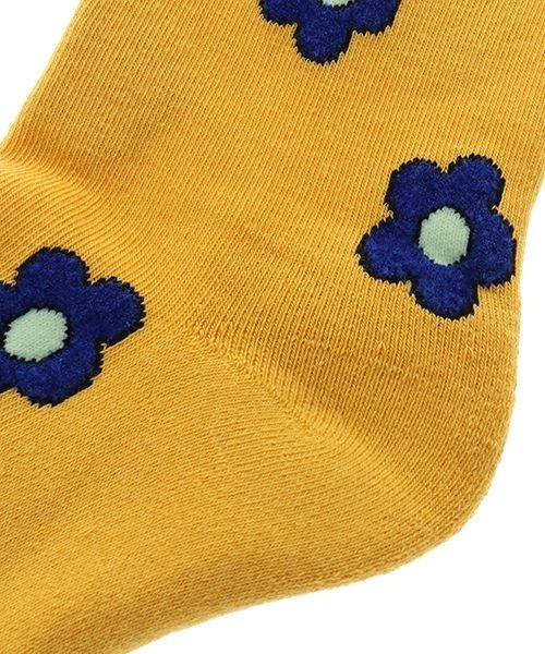 Candy Stripper(キャンディストリッパー)の「FLORAL SOCKS(ソックス/靴下・レディース・ブラック/ライトブルー/イエロー・FREE)」の6枚目の写真
