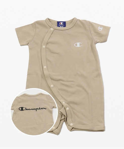 Champion（チャンピオン）の「Champion/チャンピオン 半袖カバーオール（ロンパース・キッズ・I/D/M/E/A/H/L/P/N/O/B/J/K/C/F/G・50-60cm/60-70cm）」の4枚目の写真
