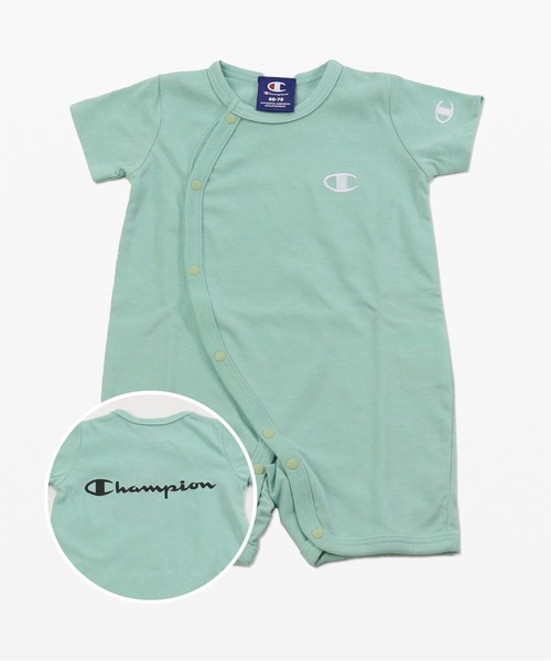 Champion（チャンピオン）の「Champion/チャンピオン 半袖カバーオール（ロンパース・キッズ・I/D/M/E/A/H/L/P/N/O/B/J/K/C/F/G・50-60cm/60-70cm）」の5枚目の写真