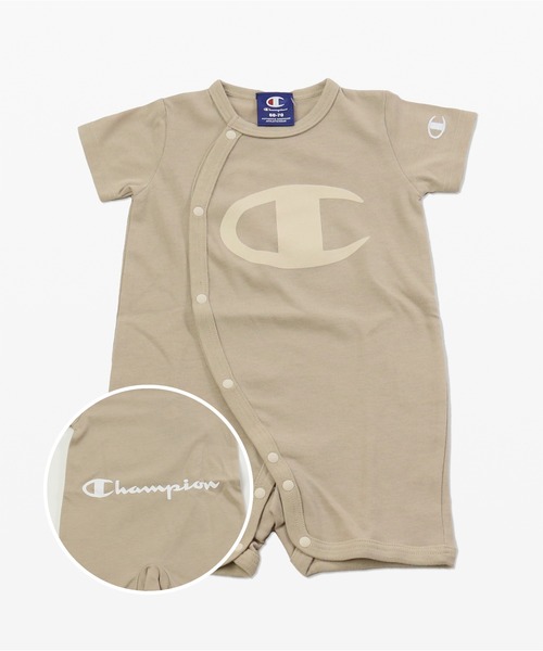 Champion（チャンピオン）の「Champion/チャンピオン 半袖カバーオール（ロンパース・キッズ・I/D/M/E/A/H/L/P/N/O/B/J/K/C/F/G・50-60cm/60-70cm）」の7枚目の写真